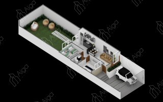 Casa para vender com 2 quartos, 56m² - 1102