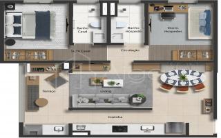 Apartamento para vender com 2 quartos, 66m² - 1461